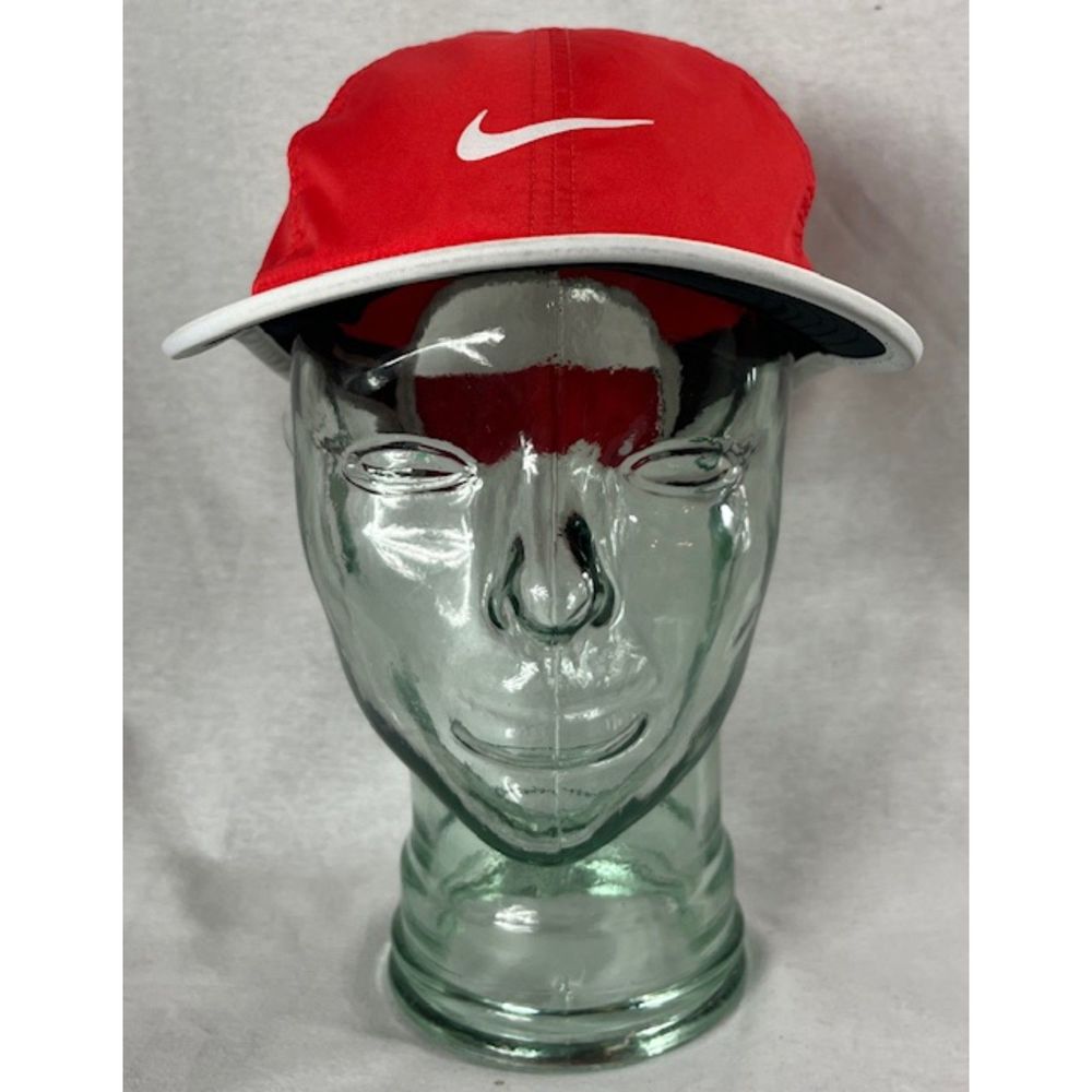 Nike Featherlight Dri-fit Women's Running Cap Red Pink Hat Lightweight